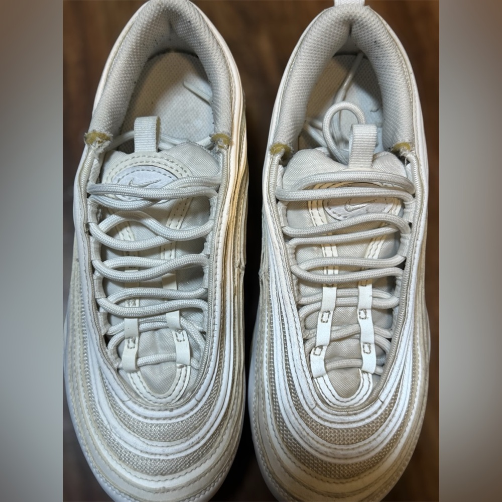 Nike Air Max 97 Cream White Sneakers – Size 6 Women’s - Picture 7 of 8